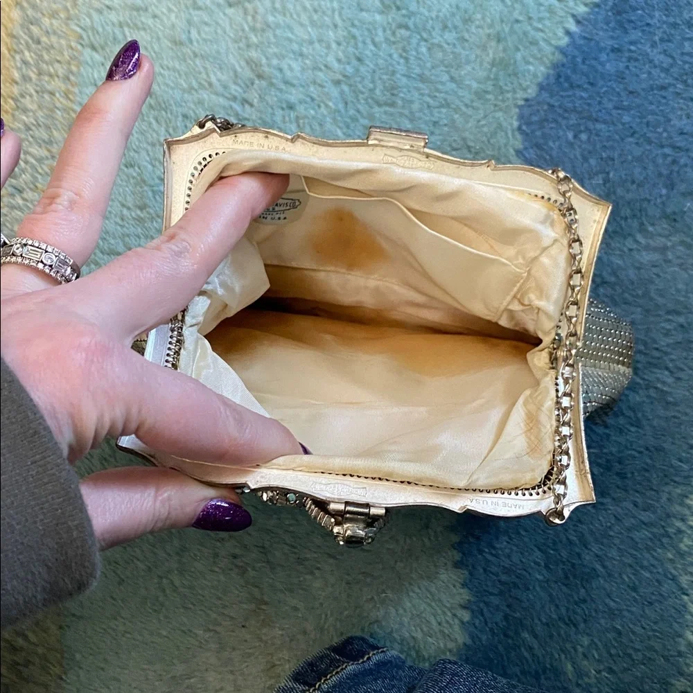 Whiting & Davis 1940s mesh evening bag - Picture 4 of 9